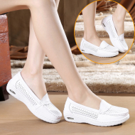 giày vải y tá trắng chuyên đi trong bệnh viện, phòng khám, nhà máy- giày nữ cao cấp có lỗ trống thoáng khí không mùi - giày y tế chất lượng cao