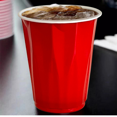 50只红色菱形派对杯+高颜值+加厚