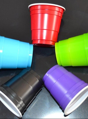 Mini beerpong小酒杯55ml一次性红色塑料杯2oz派对结婚shot试饮杯
