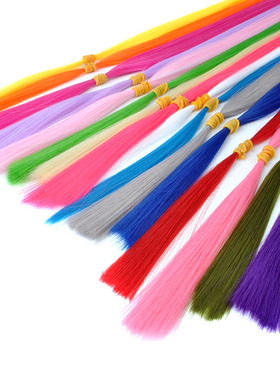 16色彩色接发挑染无痕辫接彩丝手钩接头发仿真假发发丝水晶接发束