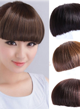 派点假发一刀齐刘海平刘海刘海片假刘海假头帘逼真隐形刘海bangs
