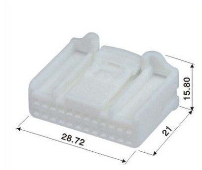 1318917-1音响导航倒车后视镜24孔插头 DJ7241S-0.7-21连接器插件