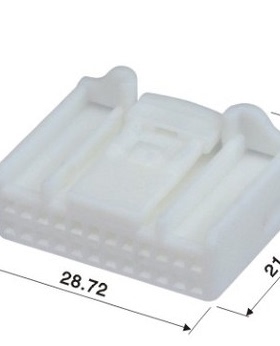 1318917-1音响导航倒车后视镜24孔插头DJ7241S-0.7-21/1717112-1