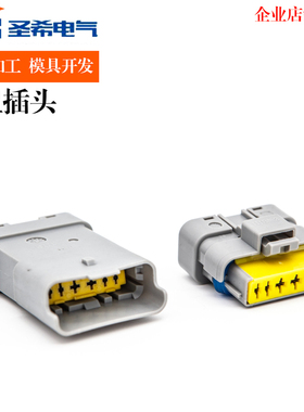 DJ7067Y-1.5 2.8-21标致雪铁龙节气门油泵插头FCI插件连接器6孔