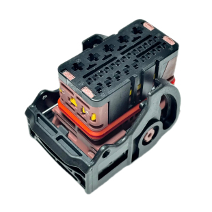 308发动机舱保险丝盒插头 汽车连接器307 28P胶壳棕色 1011 64318