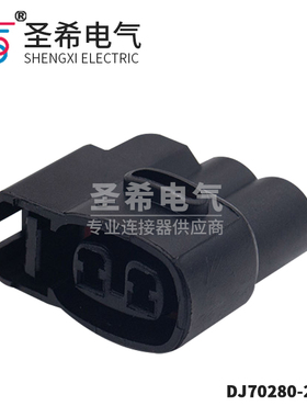 汽车连接器 接插件 CVVT高压包插头 DJ70280-2-21/2芯防水插头