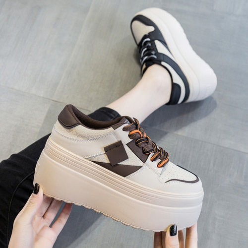 休闲松糕跟老爹鞋女显高
