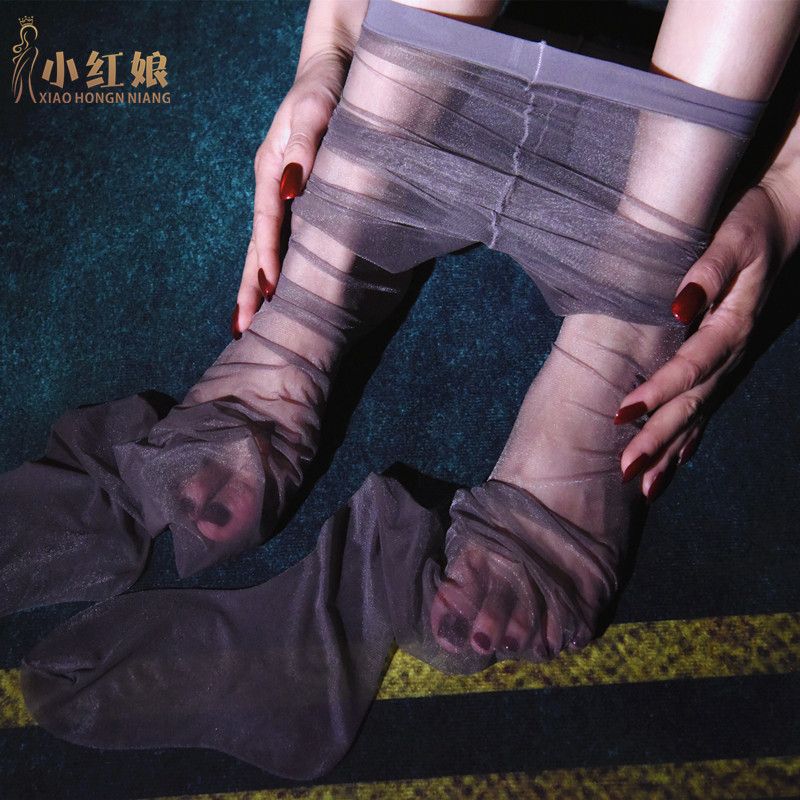 小红娘隐形全透明开档情侣丝袜