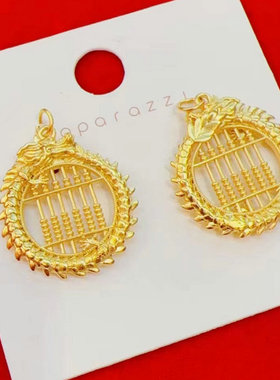 银艺福女越南沙金原创设计吊坠好