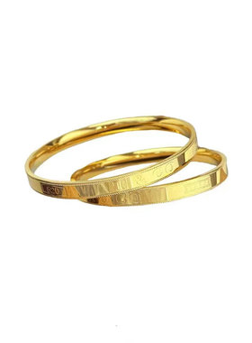 CNC工艺越南沙金5201314手镯女金店同款镀金仿真金手镯送女友礼物