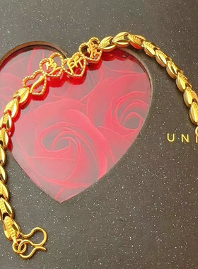 女越南沙金甜美可调节手链仿黄金