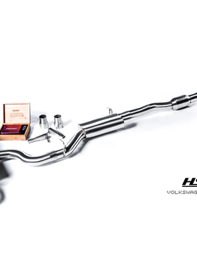 【HSR】HSR排气 HSR大众高尔夫7R性能排气阀门改装排气管头段