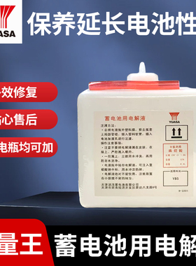 汤浅GS统一汽车EFB蓄电池AGM电瓶启停铅酸原装原液电解液补充液
