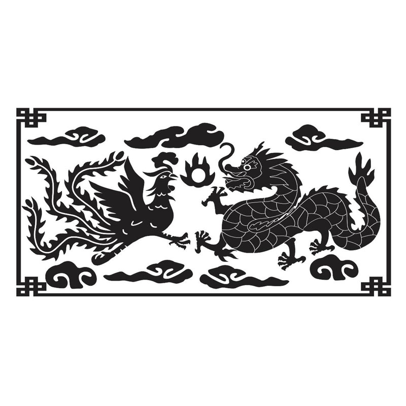 龙凤激光雕刻矢量图202003激光打标图激光雕刻图墓碑图石刻
