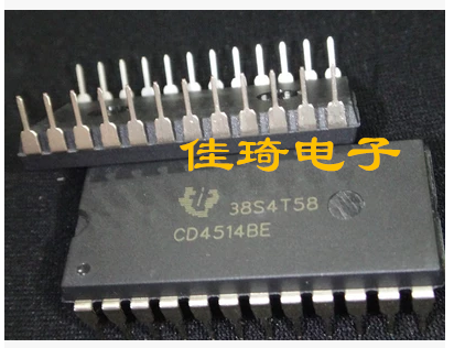 直插 信号开关 CD4514 CD4514BE DIP24 逻辑芯片   现货现货