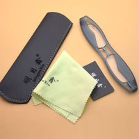 Ultra-thin, ultra-light, compact and portable reading glasses for both men and women. 360-degree rotating and folding reading glasses that can be attached to mobile phones thumbnail 3
