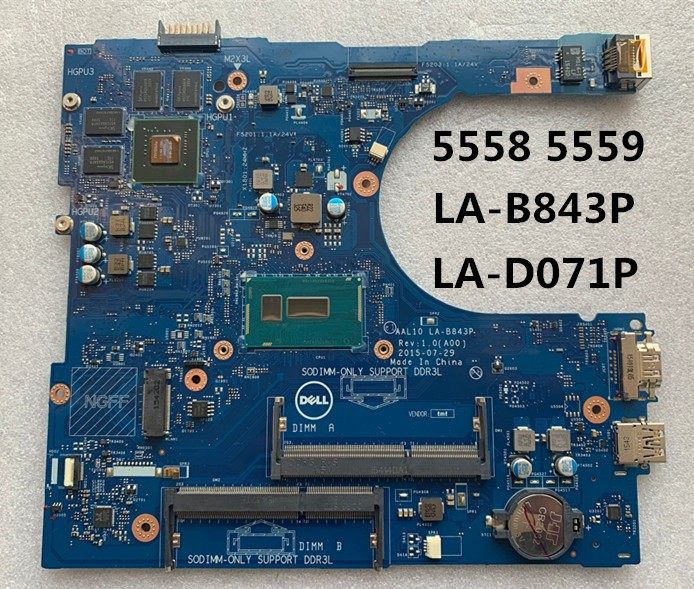 dell/戴尔inspiron 17 5459 5559 5558主板 la-d071p la-b843p