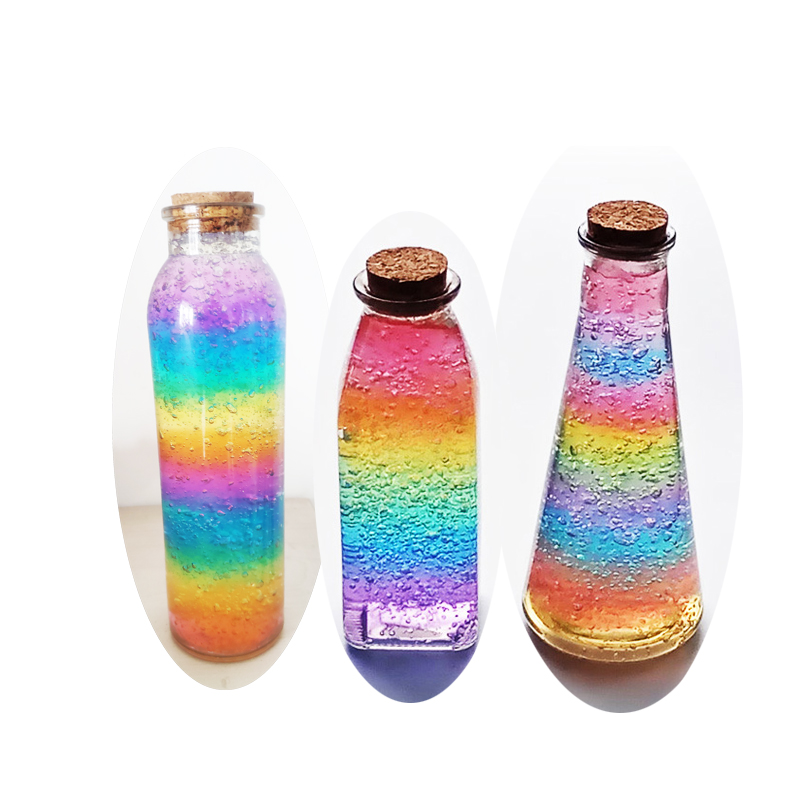 情侣生日礼品发光许愿瓶彩虹瓶彩色水晶宝宝手工diy制作