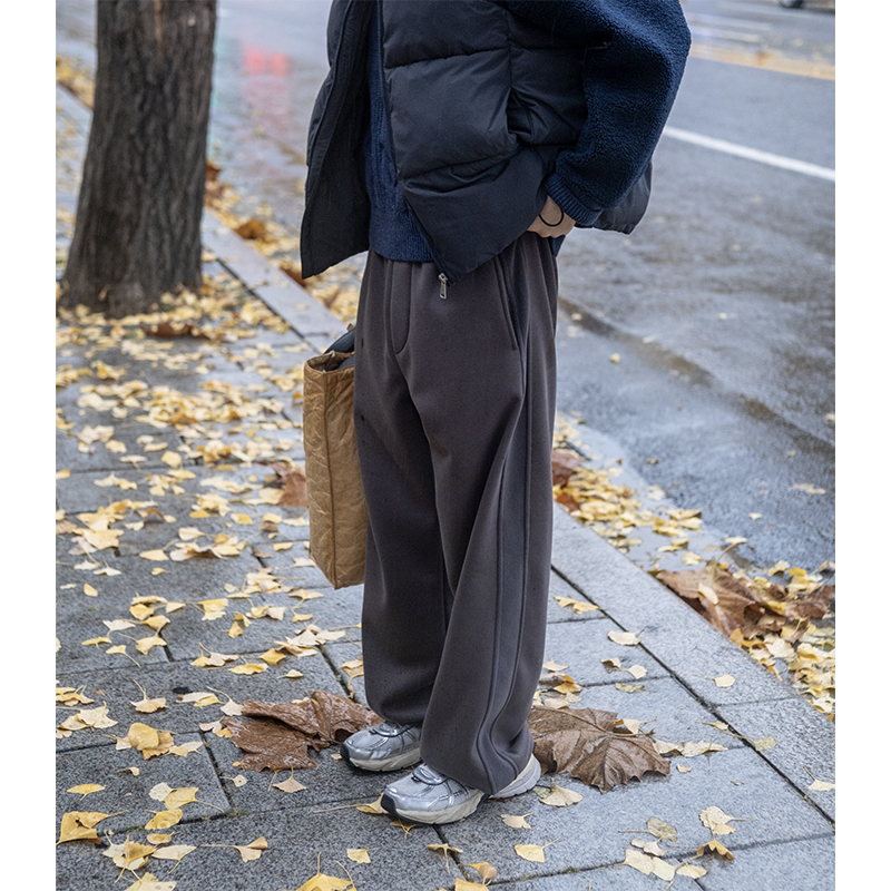 几立日常宽松直筒卫裤运动裤