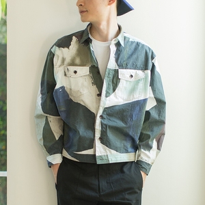 几立原创长袖花衬衫