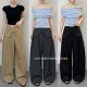 裤 高腰阔腿裤 洋气时髦轻奢高级感西装 女春时尚 屁帘可拆卸 2026新款