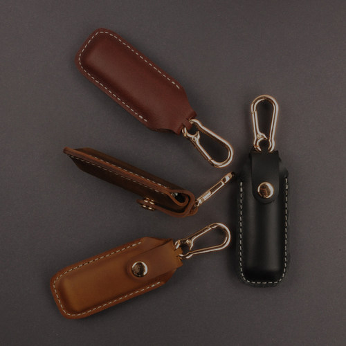 手工 牛皮皮套 适用于 Type-C 双接口 USB 优盘 保护套