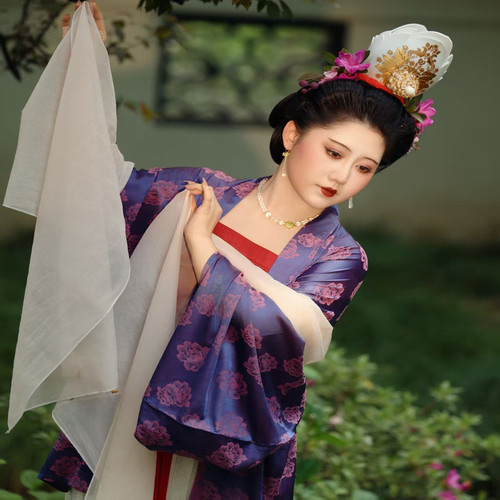 【玲珑三犯冠】【夜叠花簪】3D打印宋冠套装