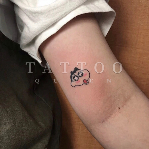 花臂少女TATTOO 31 卡通人物手绘蜡笔小新头像 可爱纹身贴