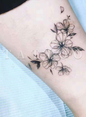 花臂少女TATTOO 65 卡花朵花卉 手臂纹身贴2egIT1e8Jo