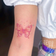 X172 手臂 2020新品 粉色蝴蝶 性感小清新 纹身贴 花臂少女TATTOO