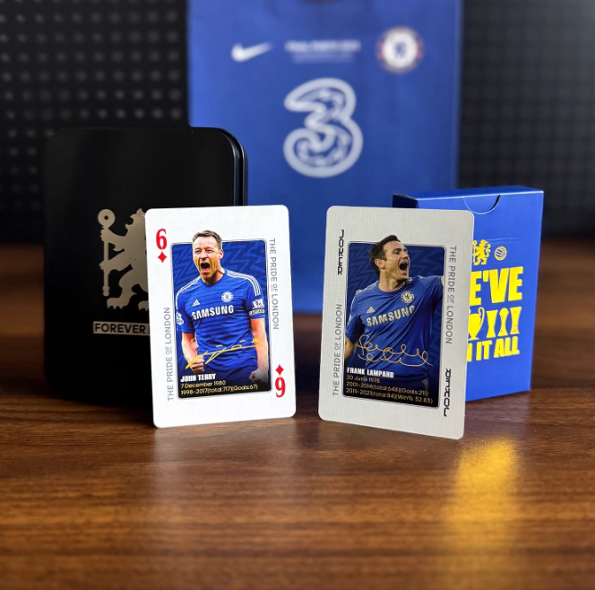 切尔西历史名宿扑克纸牌球迷礼物送男友生日礼品卡牌