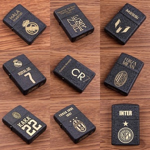 皇马巴塞国米米兰梅西签名C罗贝尔内马尔亨利签名纪念打火机