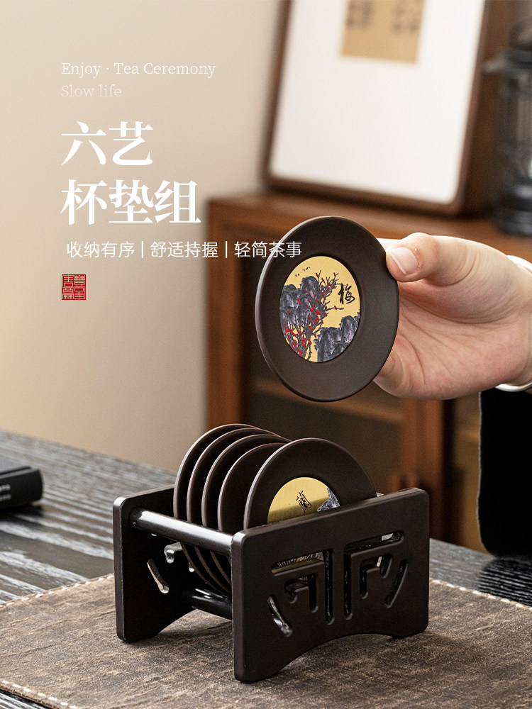 唐丰电木杯垫家用高端茶道隔热防滑垫新中式茶杯托2025新款茶垫子