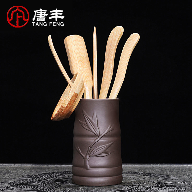 唐豐竹制茶道六君子陶瓷茶桶便攜密封茶葉罐功夫茶配件家用簡約Z在類目 餐飲具, 茶具, 茶道/零配中 - 來自Buy2taobao.com提供專業的淘寶代購服務