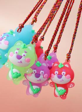 软胶五彩绳男女通用项链