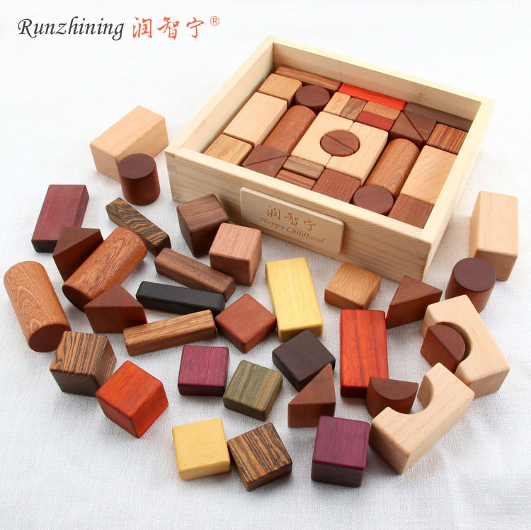 润智宁天然无漆玩具木制男女孩