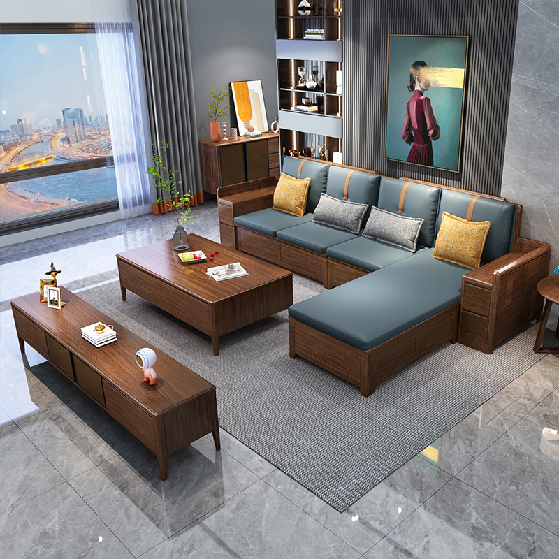 乌金木实木沙发冬夏两用储物家具