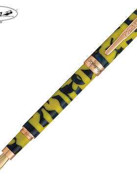 美国Conklin钢笔 STYLOGRAPH MOSAIC黄色 送礼练字商务办公客户