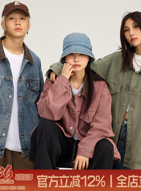 TIRED美式潮牌底特律牛仔衣夹克春秋情侣卡哈特上衣国潮外套男女