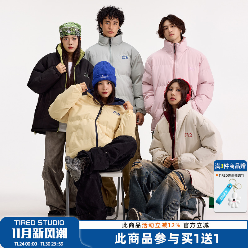 TIRED加厚冬季潮流棉衣