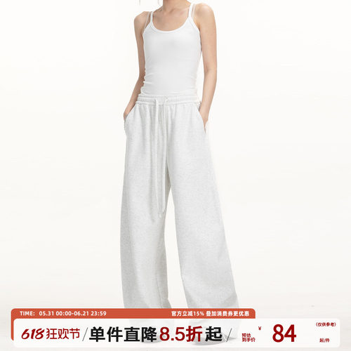 TIRED美式简约弯刀裤男女春夏