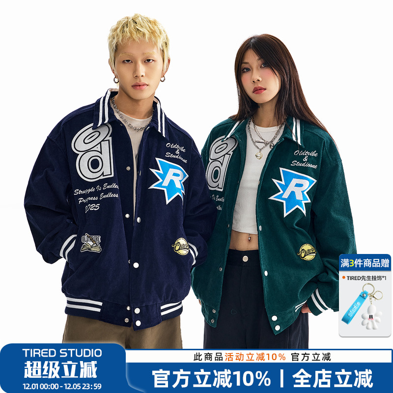 TIRED翻领春季宽松夹克