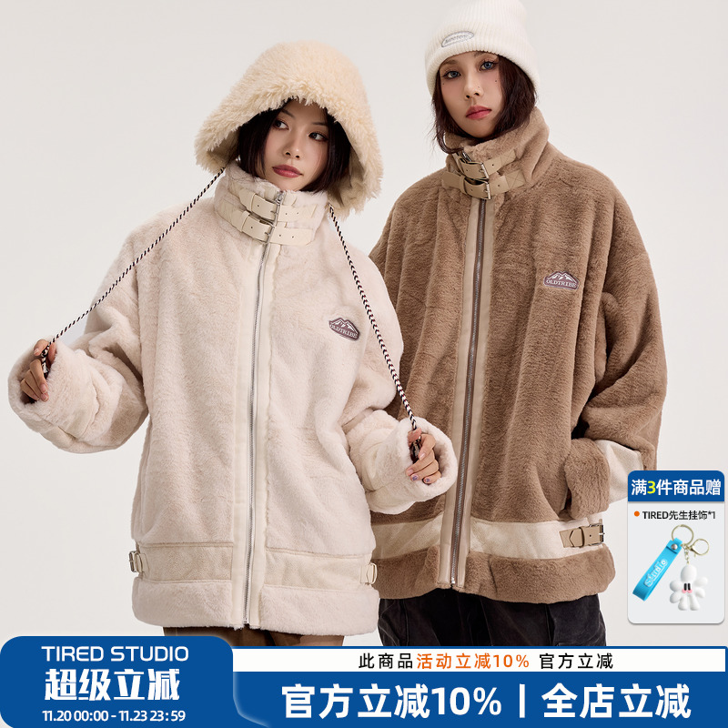 TIRED加厚冬季宽松棉衣