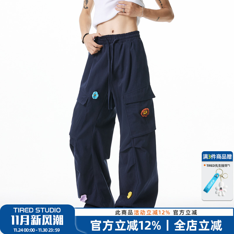 TIRED宽松潮流长裤休闲裤