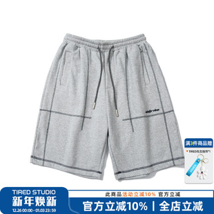 宽松五分裤 薄款 男街头中裤 沙滩裤 子 日系简约运动短裤 休闲裤 男夏季