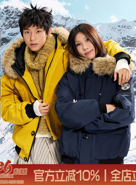 TIRED三防派克服毛领棉衣冬季情侣廓形潮牌防寒保暖工装棉服外套