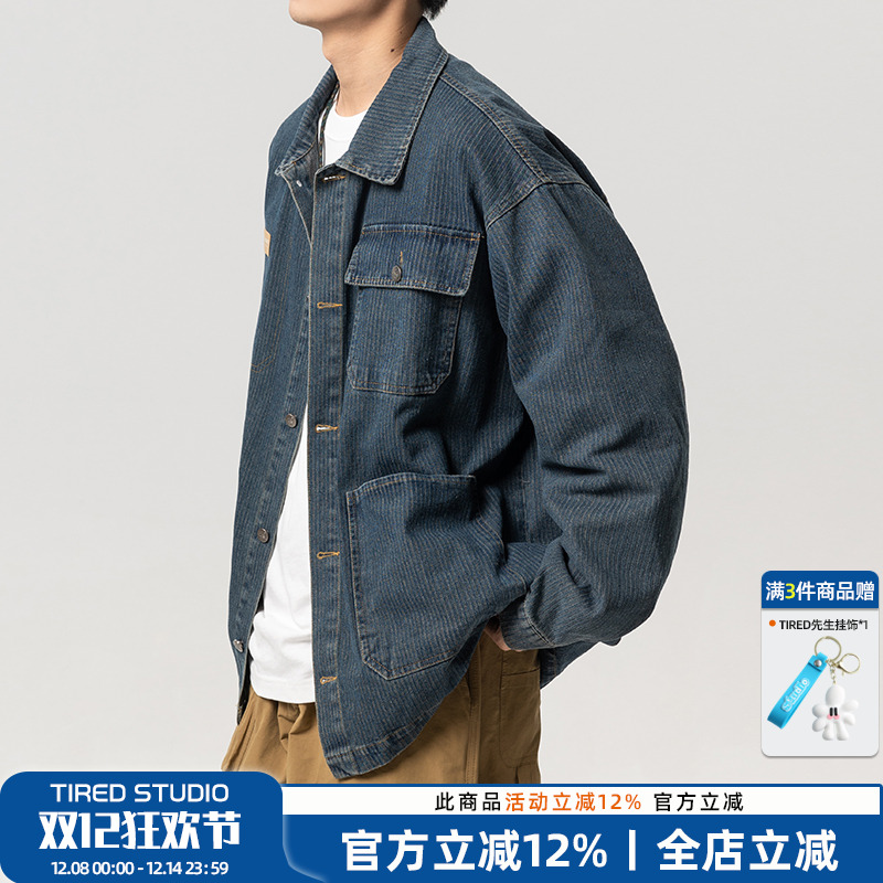 单行者翻领秋季宽松夹克