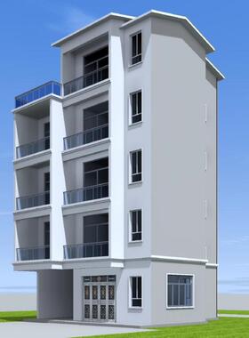 10x11 四层半农村别墅旅游区宾馆建筑结构水电设计图全套施工图纸