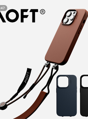MOFT Snap Sling Case挂绳磁吸皮质手机壳适用苹果iPhone14Pro/14Pro Max全包长度可调节防摔magsafe素皮壳