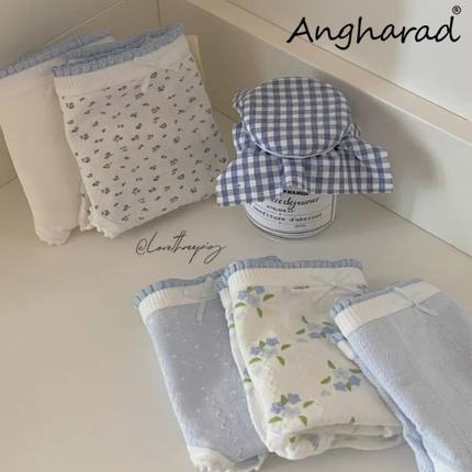 Angharad内裤纯棉女7A全棉抗菌加长裆学生少女中腰无痕女士三角裤